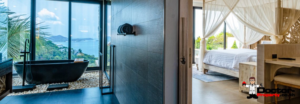 New Luxury 5 Bedroom with Stunning Sea view in Chaweng Noi, Koh Samui – For Sale